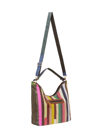 IZIA Women Tote Bag in Brown Multicolor