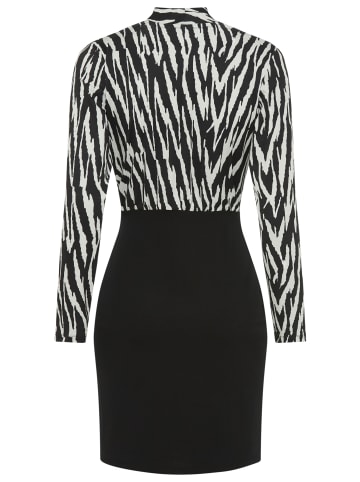 Bruno Banani Jerseykleid in schwarz-gemustert