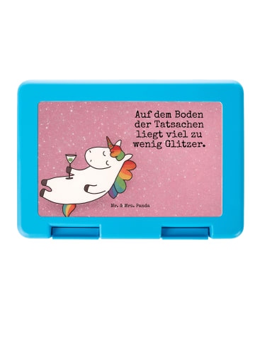 Mr. & Mrs. Panda Brotdose Einhorn Blümchentail Design mit Spruch in Weiß