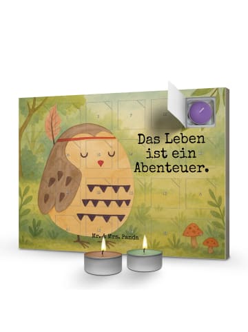 Mr. & Mrs. Panda Duftkerzen Adventskalender Eule Federschmuck De... in Weiß
