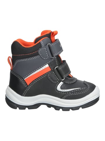 Geox Stiefelette in Schwarz/Orange