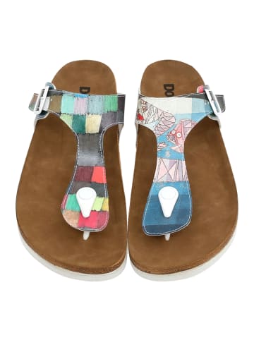 Dogo Lila Zehentrenner Sandalen - Yabara with Fish 40 in Mehrfarbig