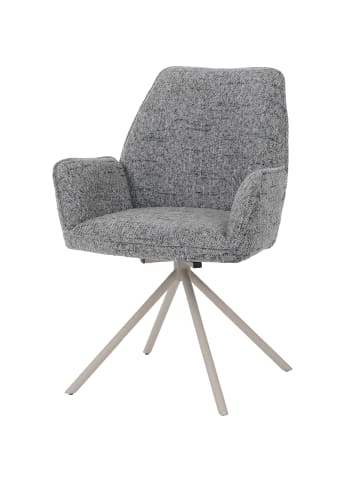 MCW Esszimmerstuhl G67, Gestell creme, hellgrau