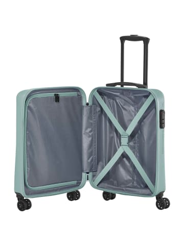 travelite Bali - 4-Rollen-Kabinentrolley S 55 cm (weiß/cognac) in mint