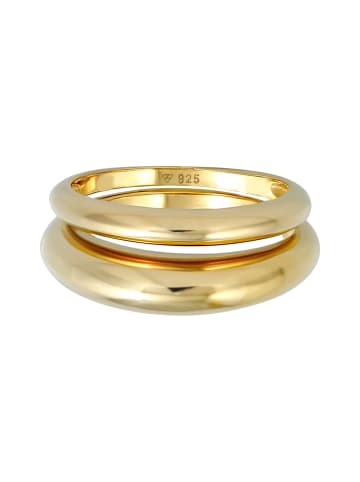 Elli Ring 925 Sterling Silber Ring Set in Gold