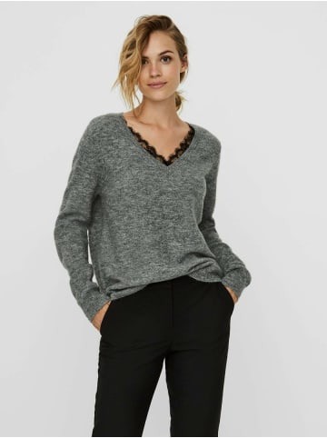 Vero Moda V-Kragen Pullover für Damen in schwarz