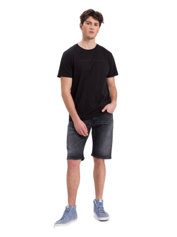 Cross Jeans Short LEOM regular/straight in Grau