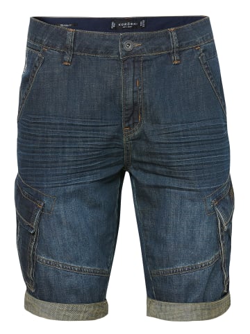 KOROSHI Bermuda Cowboy Cargo in blau