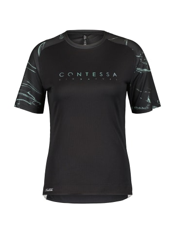 SCOTT W TRAIL CONTESSA SIGN. S/SL SHIRT in Schwarz