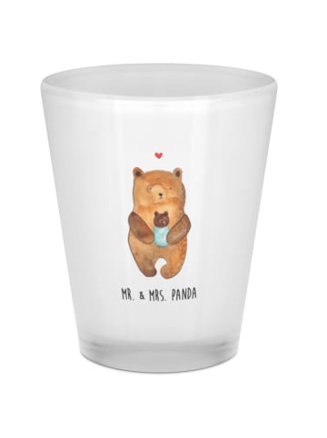 Mr. & Mrs. Panda Schnapsglas Bär Baby ohne Spruch in Transparent