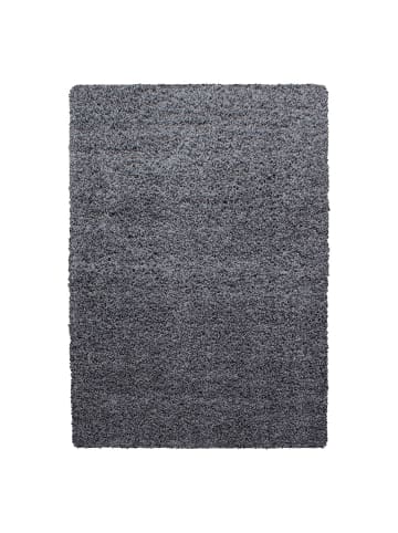 Hochflor Teppich Lux in Grau