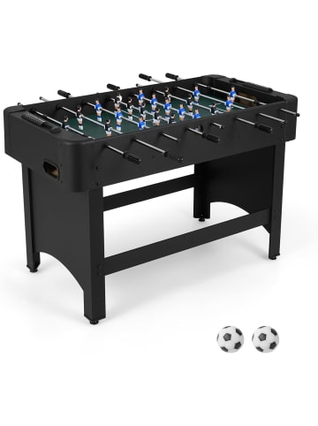 COSTWAY Spieltisch Tischkicker für Kinder & Erwachsene 119 x 108 x 79 cm in Schwarz