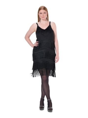 Ulla Popken Midikleid in schwarz