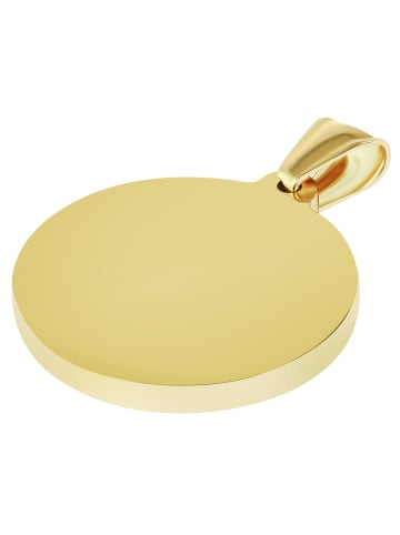 Adeliás Unisex Anhänger aus Edelstahl in gold
