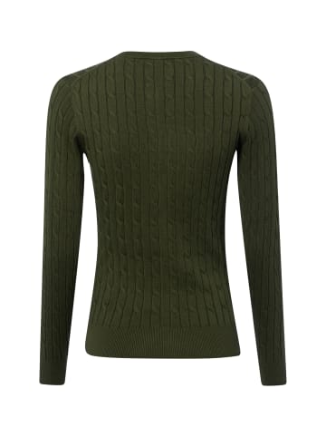 Gant Strickjacke in khaki - 0001
