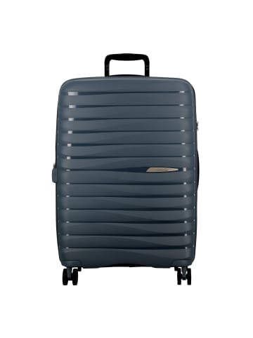 Jump Xwave 4 Rollen Trolley 66 cm mit Dehnfalte in bleu nuit