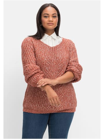 sheego by Joe Browns Pullover in rostrot