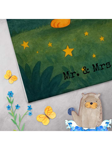 Mr. & Mrs. Panda Frotteetuch Sternzeichen Löwe Design ohne Spruch in Weiß