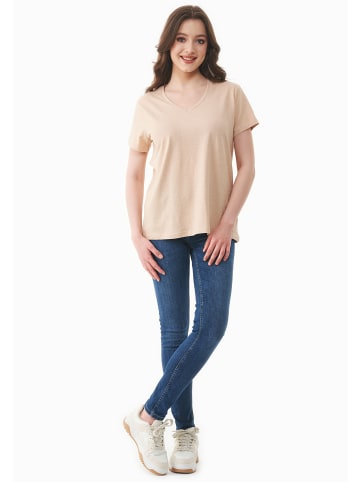 Organication T-Shirt "WCASUAL002" in Zartbeige