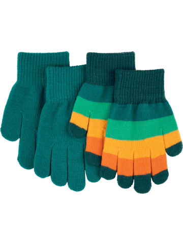 Villervalla Handschuhe Basic Streifen in blau