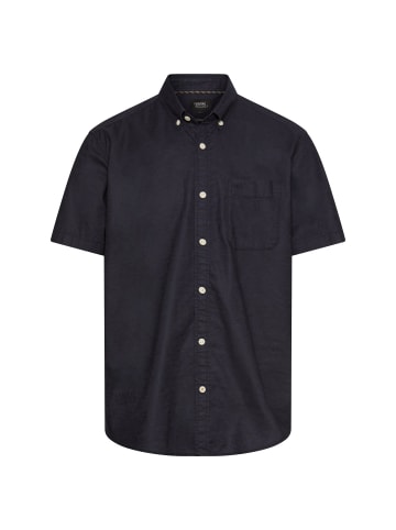 Camel Active Kurzarmhemd aus Leinenmix in Dunkelblau