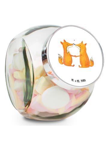 Mr. & Mrs. Panda Vorratsdose Füchse Liebe ohne Spruch in Weiß