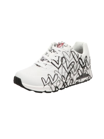 Skechers Sneaker UNO - SPREAD THE LOVE in white/black/gray