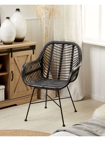 Beliani Esszimmerstuhl CANORA in Schwarz - (W) 64 x (H) 89 x (L) 62 cm