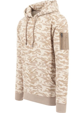 Urban Classics Kapuzenpullover in beige camo