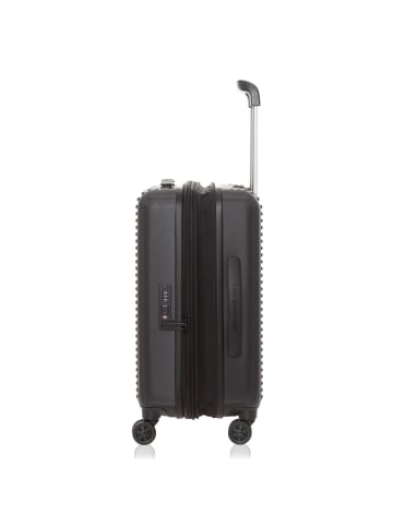 Mandarina Duck Tank Case 4 Rollen Kabinentrolley S 55 cm mit Dehnfalte in black