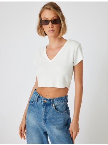 KOTON T-shirt in Weiß
