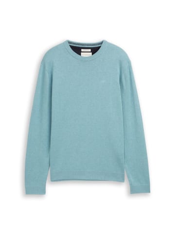 Tom Tailor Pullover BASIC CREWNECK KNIT in Blau
