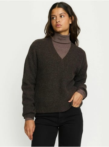 Soft Rebels Pullover SRWest in 661 Coffee Quartz melange