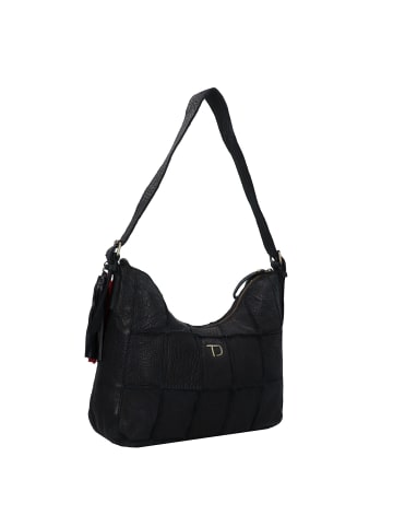 TASCHENDIEB Malvengasse Schultertasche Leder 31 cm in black bean