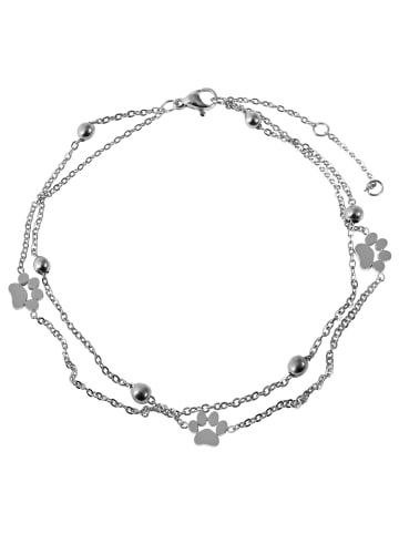 Adeliás Damen Fußkettchen – aus Edelstahl in silber