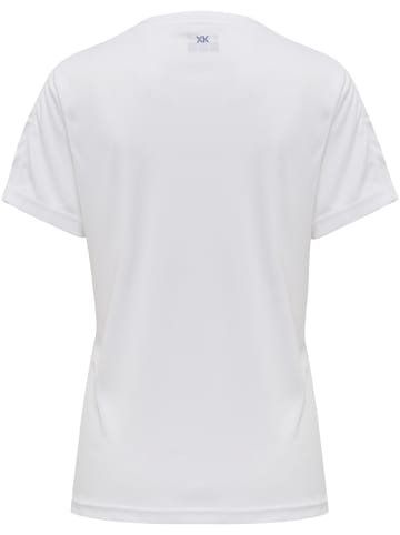 Hummel Hummel T-Shirt Hmlcore Multisport Damen Atmungsaktiv Schnelltrocknend in WHITE/TRUE BLUE