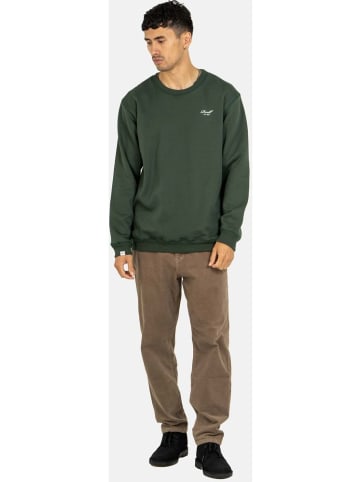 Reell Sweatjacke "Staple Logo Crewneck" in Grün