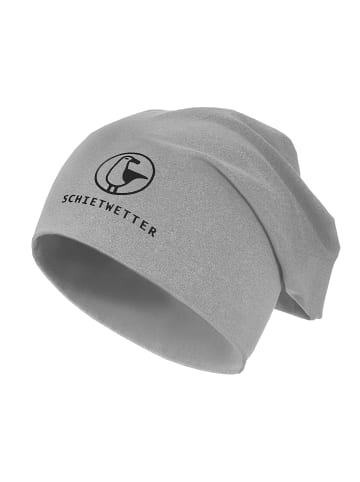 SCHIETWETTER Beanie mit Print Möwe in grey/navy