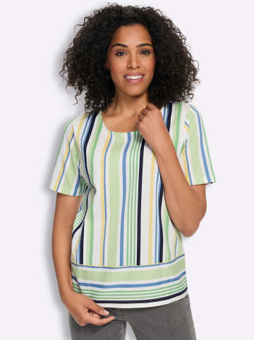 Sieh an! Kurzarm-Shirt in apfel-marine-bedruckt