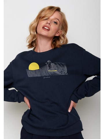 GreenBomb Canty Animal Sloth Waves in Marineblau