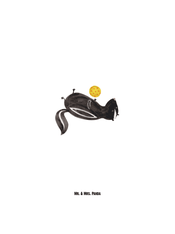 Mr. & Mrs. Panda Trinkflasche Stinktier Ball ohne Spruch in Weiß