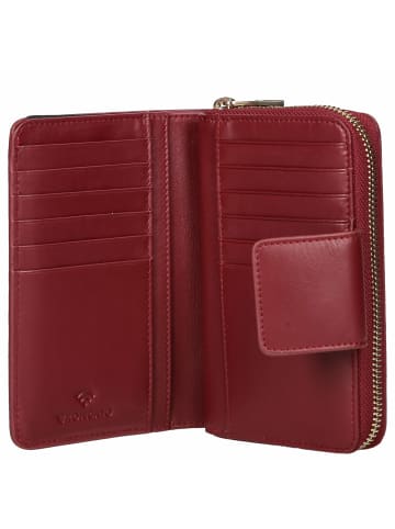 Roncato Firenze 2.0 - Damengeldbörse 18cc 15 cm RFID (nero) in bordeaux