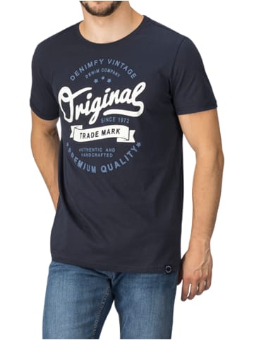 DENIMFY T-Shirt DFNuri in Blau