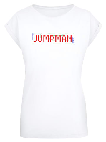 F4NT4STIC T-Shirt Retro Gaming Jumpman in weiß