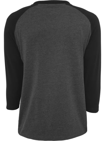 Urban Classics Urban Classics Herren Contrast 3/4 Sleeve Raglan Tee in cha/blk