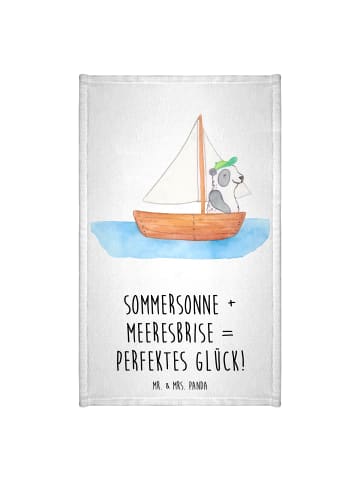 Mr. & Mrs. Panda gäste wc handtuch Sommer Meer Glück mit Spruch in Weiß
