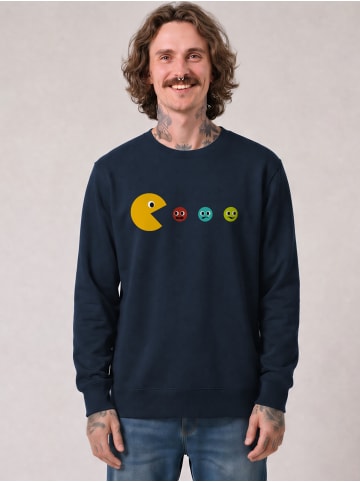 wat? Apparel Sweatshirt Pacmännchen in Dunkelblau