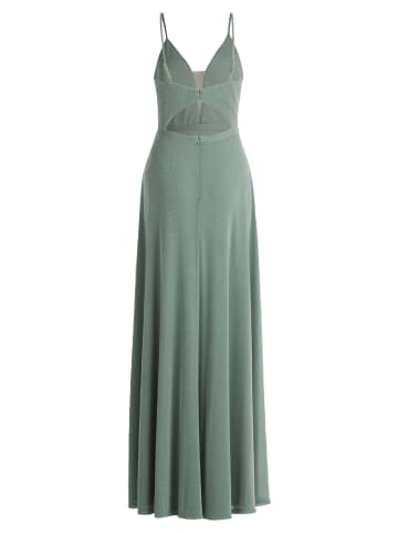 Vera Mont Abendkleid mit Lurexfaden in Mint/Silver