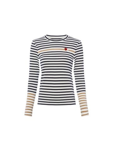 MARC CAIN SPORTS Langarmshirt in schwarz braun