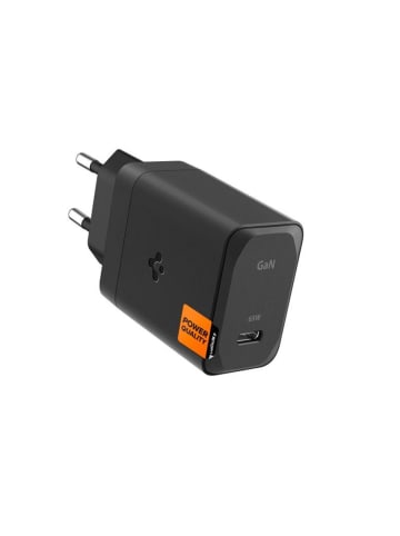Spigen USB-C Netzladegerät PD 3.0 PPS 65W + USB-C Kabel - Schnellladegerät in Schwarz